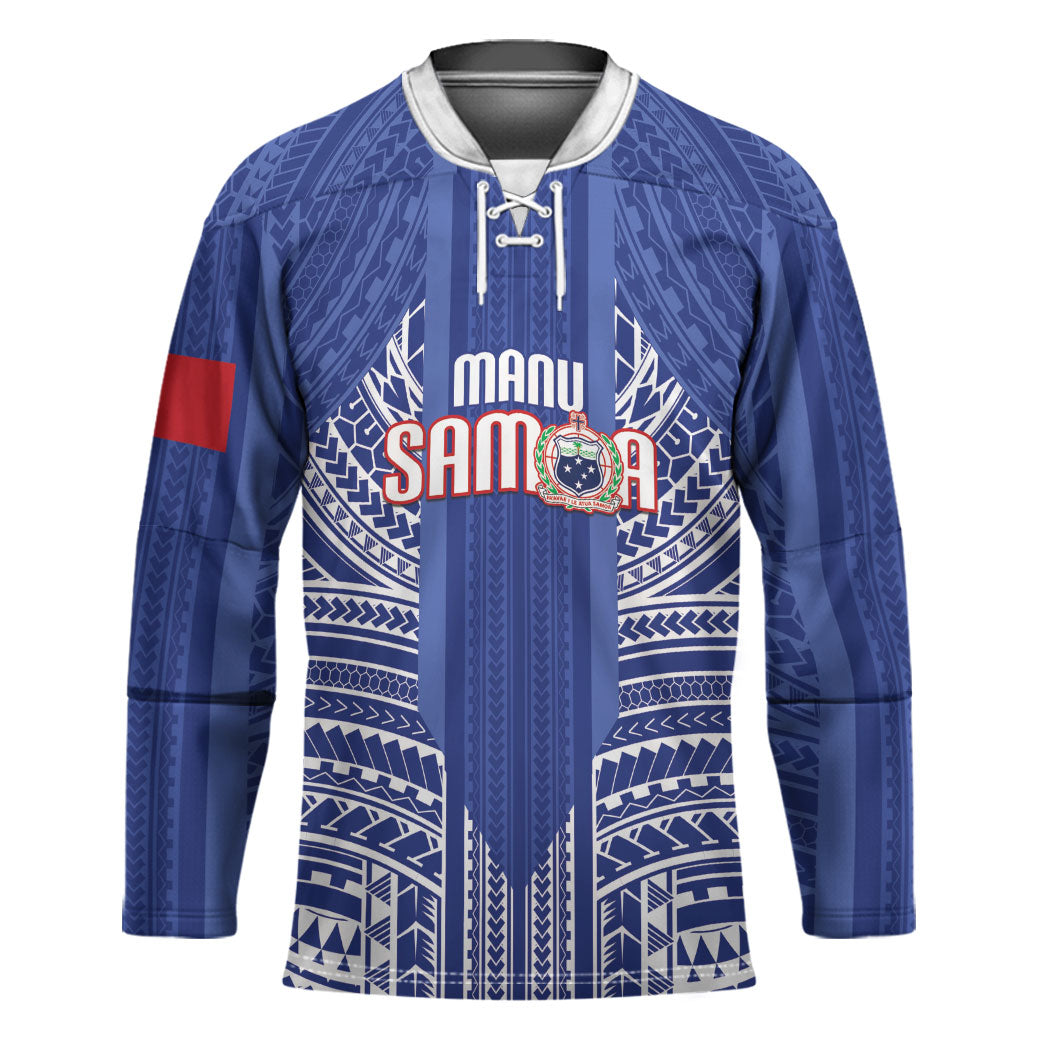 Custom Manu Samoa Rugby 2026 Hockey Jersey Samoan Pattern