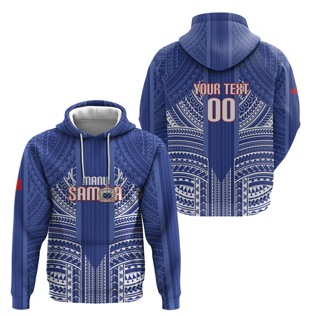 Custom Manu Samoa Rugby 2026 Hoodie Samoan Pattern