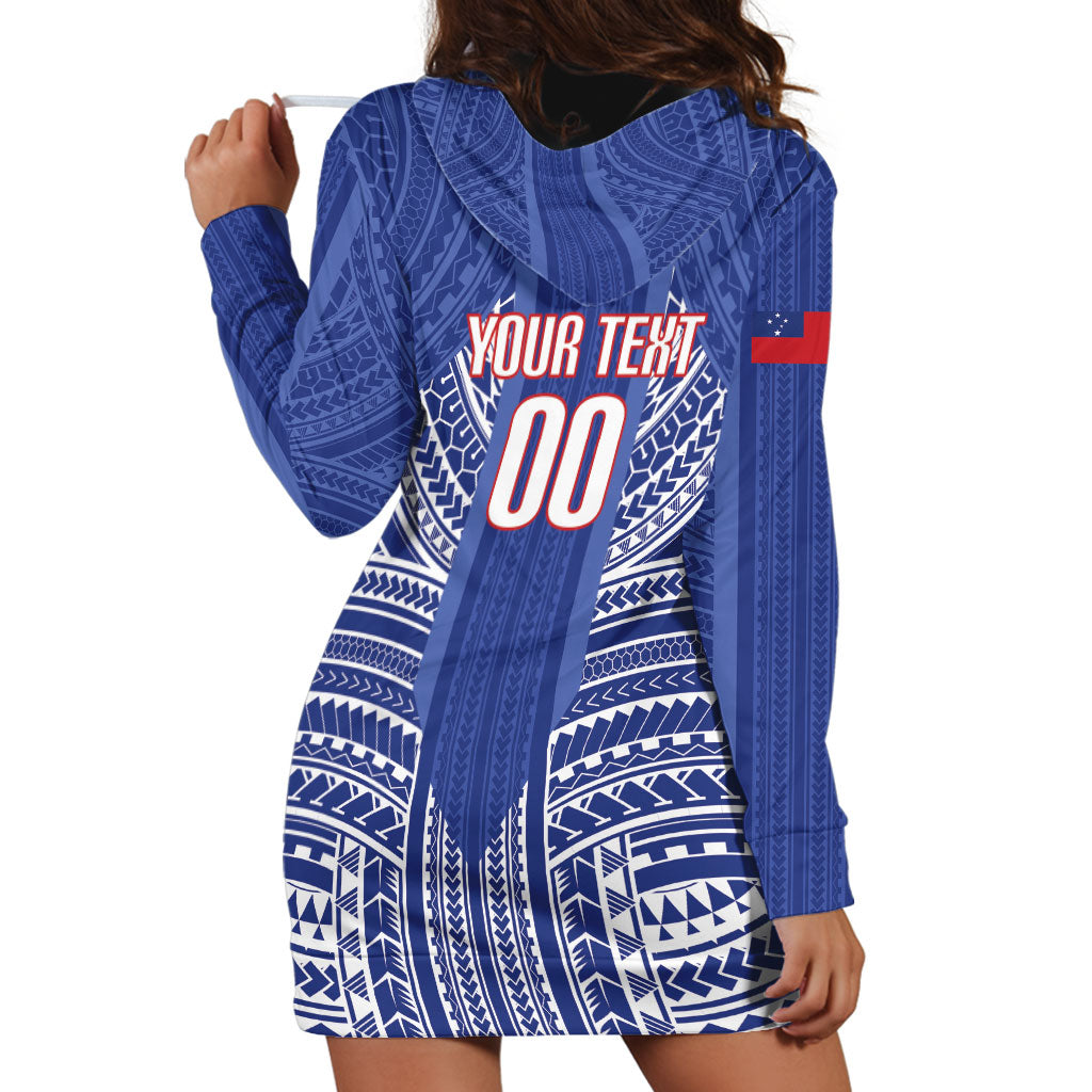 Custom Manu Samoa Rugby 2026 Hoodie Dress Samoan Pattern