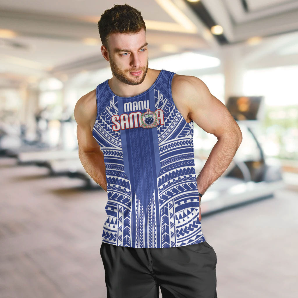 Custom Manu Samoa Rugby 2026 Men Tank Top Samoan Pattern