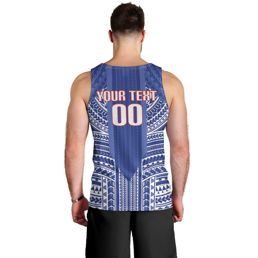 Custom Manu Samoa Rugby 2026 Men Tank Top Samoan Pattern