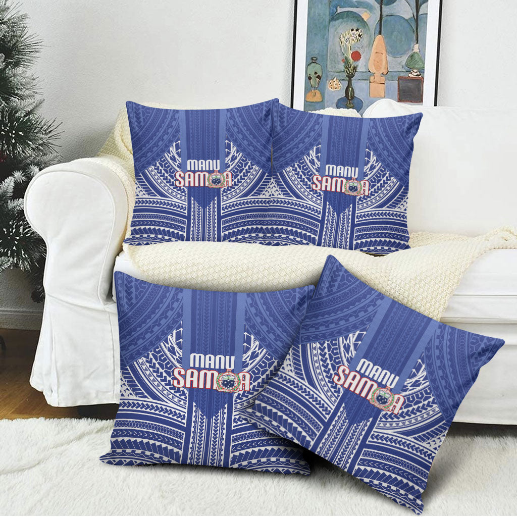 Manu Samoa Rugby 2026 Pillow Cover Samoan Pattern