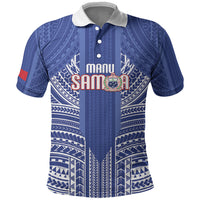 Custom Manu Samoa Rugby 2026 Polo Shirt Samoan Pattern