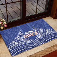 Manu Samoa Rugby 2026 Rubber Doormat Samoan Pattern