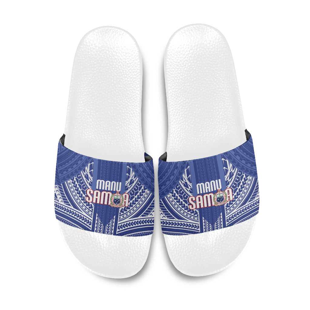 Manu Samoa Rugby 2026 Slide Sandals Samoan Pattern