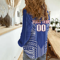 Custom Manu Samoa Rugby 2026 Women Casual Shirt Samoan Pattern