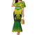 Papua New Guinea Rugby Mermaid Dress Enga Mioks PNG Polynesian Pattern LT14 Women Green - Polynesian Pride