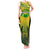 Papua New Guinea Rugby Tank Maxi Dress Enga Mioks PNG Polynesian Pattern LT14 Women Green - Polynesian Pride