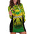 Custom Papua New Guinea Rugby Hoodie Dress Enga Mioks PNG Polynesian Pattern LT14 Green - Polynesian Pride