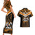 Custom Papua New Guinea Rugby Couples Matching Short Sleeve Bodycon Dress and Hawaiian Shirt Lae Snax Tigers PNG Polynesian Pattern LT14 - Polynesian Pride