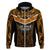 Custom Papua New Guinea Rugby Hoodie Lae Snax Tigers PNG Polynesian Pattern LT14 Zip Hoodie Orange - Polynesian Pride