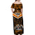 Custom Papua New Guinea Rugby Off Shoulder Maxi Dress Lae Snax Tigers PNG Polynesian Pattern LT14 - Polynesian Pride