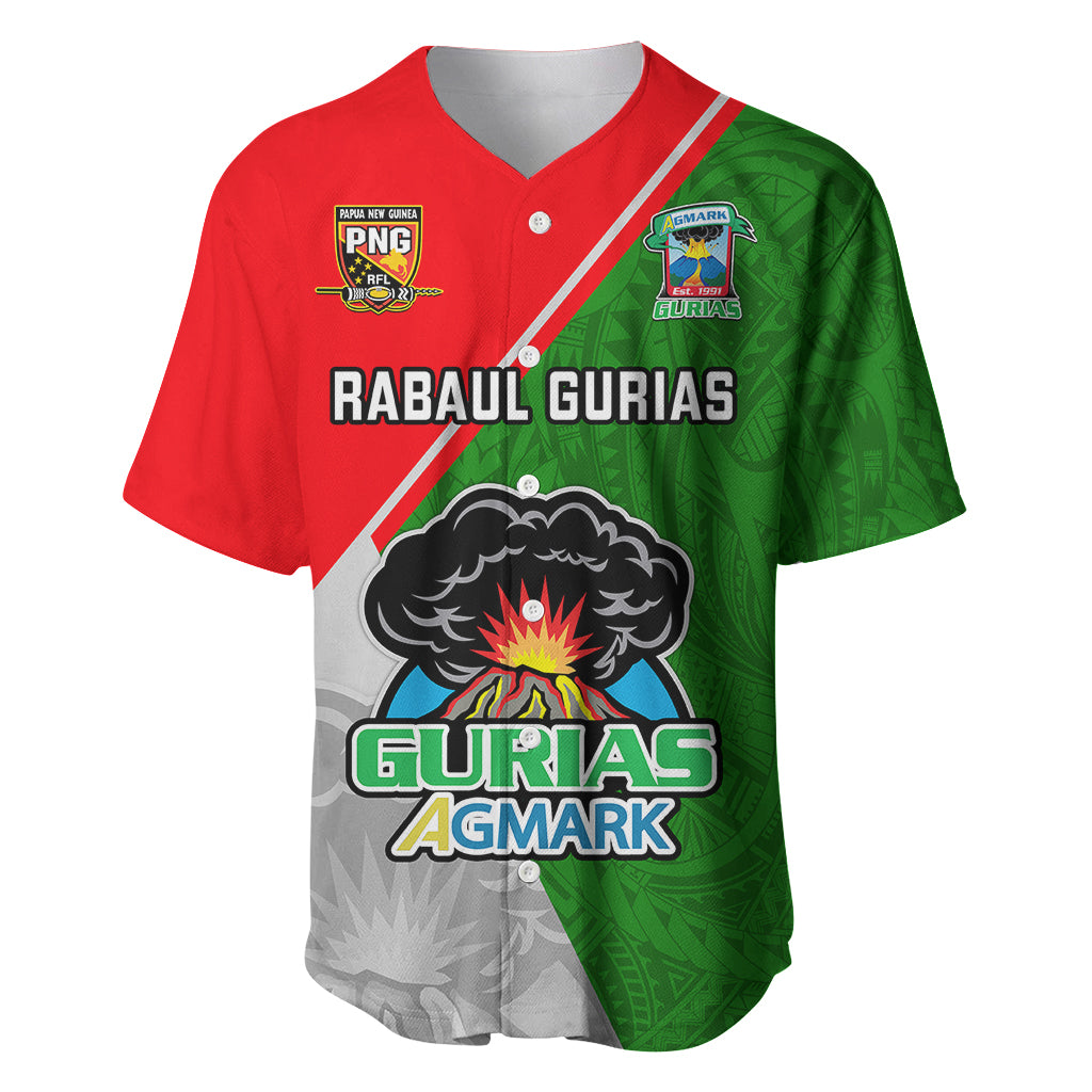 Papua New Guinea Rugby Baseball Jersey Rabaul Gurias PNG Polynesian Pattern LT14 Green - Polynesian Pride