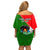 Papua New Guinea Rugby Off Shoulder Short Dress Rabaul Gurias PNG Polynesian Pattern LT14 - Polynesian Pride