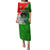 Custom Papua New Guinea Rugby Puletasi Rabaul Gurias PNG Polynesian Pattern LT14 Long Dress Green - Polynesian Pride