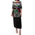 Papua New Guinea Rugby Puletasi Mendi Muruks PNG Polynesian Pattern LT14 Long Dress Black - Polynesian Pride