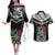 Custom Papua New Guinea Rugby Couples Matching Off The Shoulder Long Sleeve Dress and Hawaiian Shirt Mendi Muruks PNG Polynesian Pattern LT14 Black - Polynesian Pride