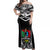 Custom Papua New Guinea Rugby Off Shoulder Maxi Dress Mendi Muruks PNG Polynesian Pattern LT14 Women Black - Polynesian Pride