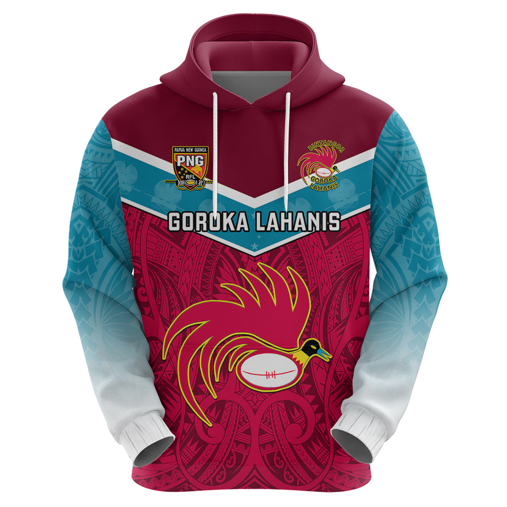 Papua New Guinea Rugby Hoodie Goroka Lahanis PNG Polynesian Pattern LT14 - Polynesian Pride
