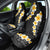 Black Tropical Plumeria With Galaxy Polynesian Art Car Seat Cover