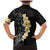 Black Tropical Plumeria With Galaxy Polynesian Art Family Matching Mermaid Dress and Hawaiian Shirt