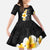 Black Tropical Plumeria With Galaxy Polynesian Art Family Matching Off The Shoulder Long Sleeve Dress and Hawaiian Shirt