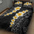 Black Tropical Plumeria With Galaxy Polynesian Art Quilt Bed Set