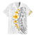 White Tropical Plumeria With Galaxy Polynesian Art Family Matching Mermaid Dress and Hawaiian Shirt