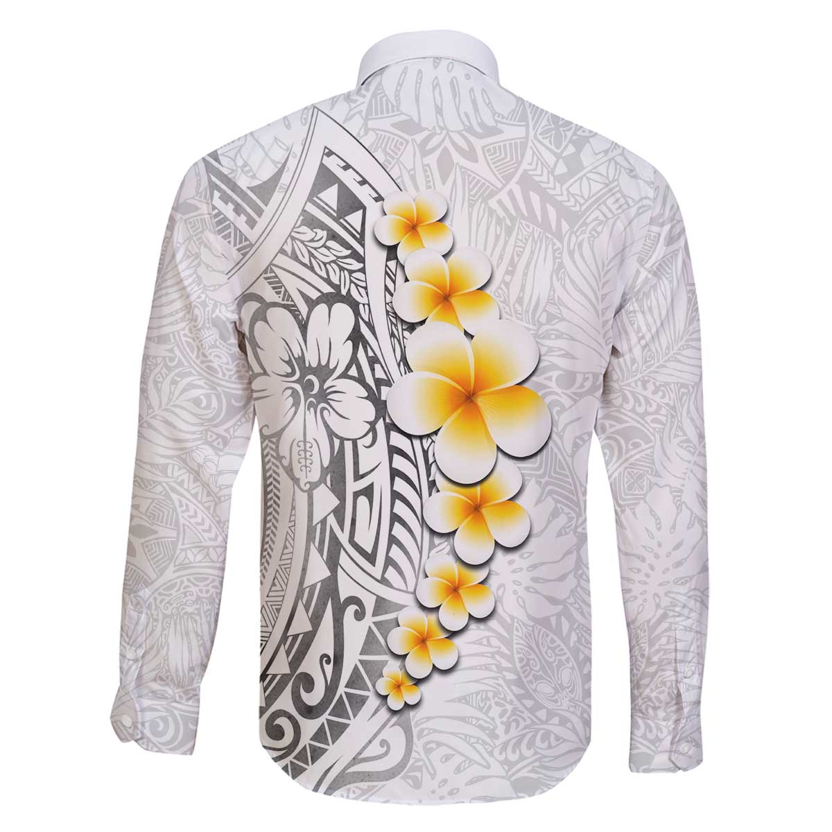 White Tropical Plumeria With Galaxy Polynesian Art Family Matching Puletasi and Hawaiian Shirt LT14 - Polynesian Pride