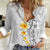 White Tropical Plumeria With Galaxy Polynesian Art Women Casual Shirt LT14