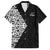 New Zealand Silver Fern Rugby Custom Family Matching Off Shoulder Short Dress and Hawaiian Shirt Maori Koru Go Black Fern - Polynesian Pride