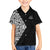New Zealand Silver Fern Rugby Custom Family Matching Off Shoulder Short Dress and Hawaiian Shirt Maori Koru Go Black Fern - Polynesian Pride