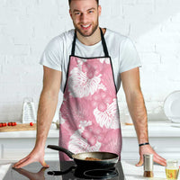Pink Aloha Hawaii Apron Monstera Hibiscus Plumeria Seamless Vibes - Polynesian Pride