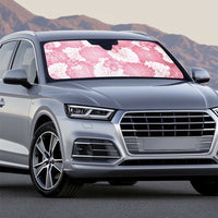 Pink Aloha Hawaii Auto Sun Shade Monstera Hibiscus Plumeria Seamless Vibes - Polynesian Pride