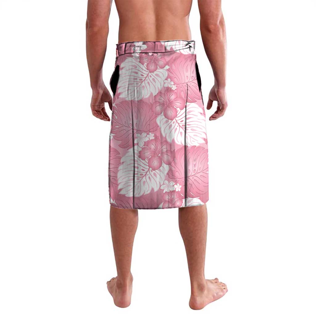 Pink Aloha Hawaii Lavalava Monstera Hibiscus Plumeria Seamless Vibes - Polynesian Pride