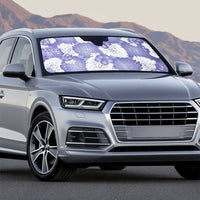 Purple Aloha Hawaii Auto Sun Shade Monstera Hibiscus Plumeria Seamless Vibes - Polynesian Pride