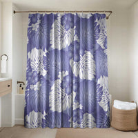 Purple Aloha Hawaii Bathroom Set Monstera Hibiscus Plumeria Seamless Vibes - Polynesian Pride