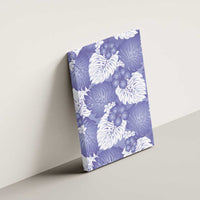 Purple Aloha Hawaii Canvas Wall Art Monstera Hibiscus Plumeria Seamless Vibes - Polynesian Pride