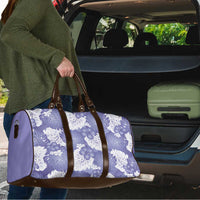 Purple Aloha Hawaii Travel Bag Monstera Hibiscus Plumeria Seamless Vibes - Polynesian Pride
