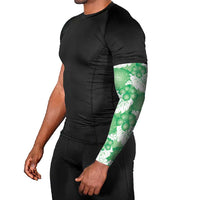Green Aloha Hawaii Arm Sleeves Monstera Hibiscus Plumeria Seamless Vibes - Polynesian Pride