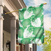 Green Aloha Hawaii Garden Flag Monstera Hibiscus Plumeria Seamless Vibes - Polynesian Pride
