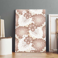 Mocha Mousse Aloha Hawaii Canvas Wall Art Monstera Hibiscus Plumeria Seamless Vibes - Polynesian Pride