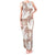 Mocha Mousse Aloha Hawaii Tank Maxi Dress Monstera Hibiscus Plumeria Seamless Vibes - Polynesian Pride