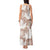 Mocha Mousse Aloha Hawaii Tank Maxi Dress Monstera Hibiscus Plumeria Seamless Vibes - Polynesian Pride