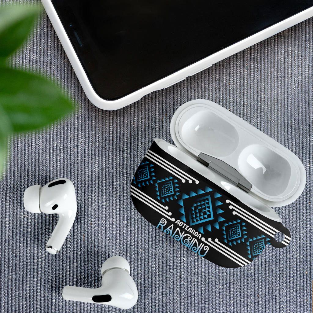 Aotearoa Atua Ranginui AirPods Case Maori Sky Father Taniko Motifs LT14 - Polynesian Pride