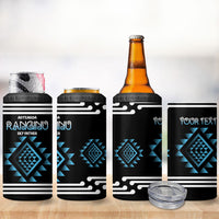 Aotearoa Atua Ranginui Personalised 4 in 1 Can Cooler Tumbler Maori Sky Father Taniko Motifs LT14 - Polynesian Pride