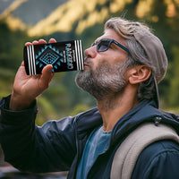 Aotearoa Atua Ranginui Personalised 4 in 1 Can Cooler Tumbler Maori Sky Father Taniko Motifs LT14 - Polynesian Pride