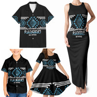 Aotearoa Atua Ranginui Personalised Family Matching Tank Maxi Dress and Hawaiian Shirt Maori Sky Father Taniko Motifs LT14 - Polynesian Pride
