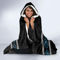 Aotearoa Atua Ranginui Hooded Blanket Maori Sky Father Taniko Motifs LT14 - Polynesian Pride