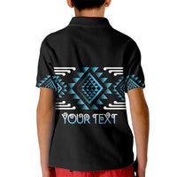 Aotearoa Atua Ranginui Personalised Kid Polo Shirt Maori Sky Father Taniko Motifs LT14 - Polynesian Pride